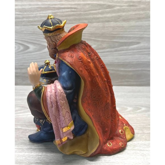Kneeling Wiseman Christmas Nativity Kirkland Replacement Porcelain Figurine - Picture 5 of 9